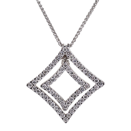 BRILLANT-ANH�NGER MIT KETTE : Chimento, Italien (DOBIASCHOFSKY AUKTIONEN AG)