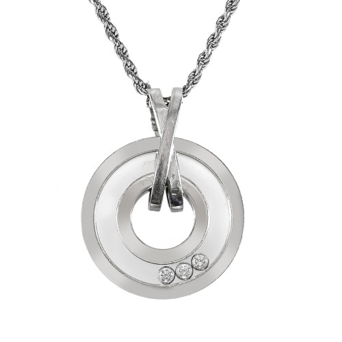 BRILLANT-ANH�NGER MIT KETTE : Chopard, Happy Diamonds (DOBIASCHOFSKY AUKTIONEN AG)