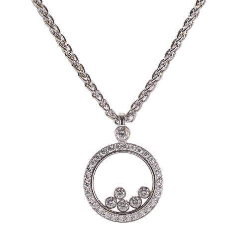 BRILLANT-ANH�NGER MIT KETTE : Chopard, Happy Diamonds (DOBIASCHOFSKY AUKTIONEN AG)