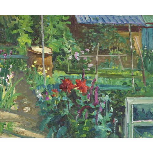 LEO DECK : Blumen im Garten (DOBIASCHOFSKY AUKTIONEN AG)