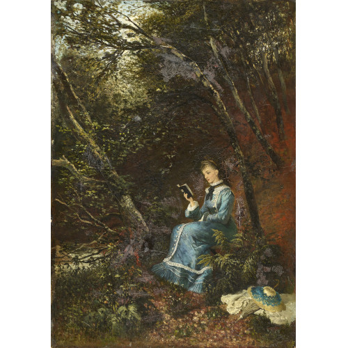 OTTO BAISCH : Lesende Dame im Wald (DOBIASCHOFSKY AUKTIONEN AG)