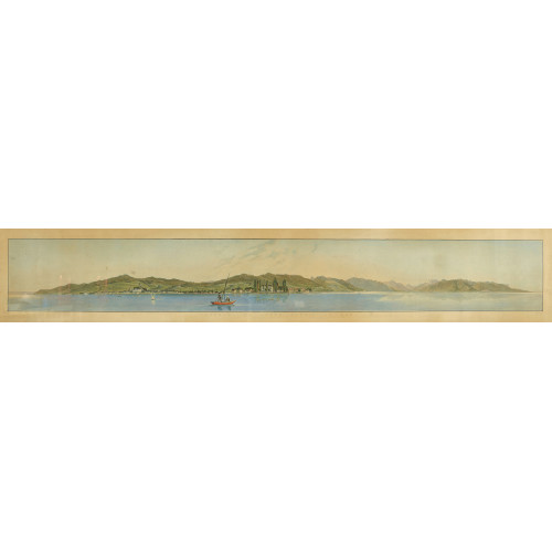 CHRISTIAN GOTTLIEB (GEN. TH�OPHILE) STEINLEN : 'Panorama de Vevey depuis le Lac' (DOBIASCHOFSKY AUKTIONEN AG)