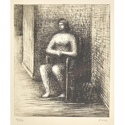 HENRY MOORE : 'Seated figure VI' (DOBIASCHOFSKY AUKTIONEN AG)