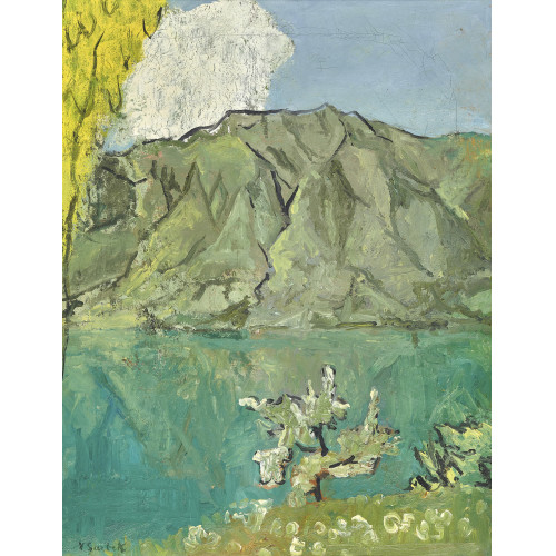VICTOR SURBEK : Bl�hender Baum am Brienzersee (DOBIASCHOFSKY AUKTIONEN AG)