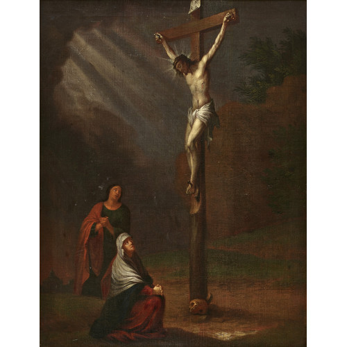 17./18. JH. FL�MISCH : Christus am Kreuz mit Maria und Johannes (DOBIASCHOFSKY AUKTIONEN AG)