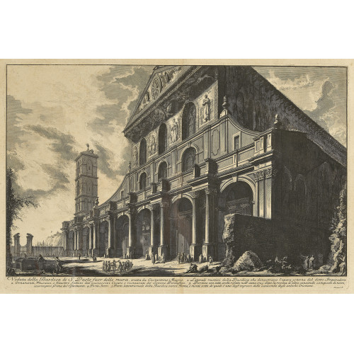 GIOVANNI BATTISTA PIRANESI : 'Veduta della Basilica di S. Paolo fuori delle mura' (DOBIASCHOFSKY AUKTIONEN AG)