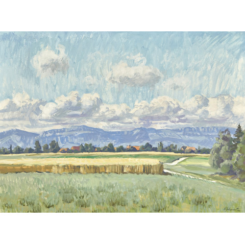 WERNER SCHMUTZ : 'Feld bei Horriwil' (DOBIASCHOFSKY AUKTIONEN AG)