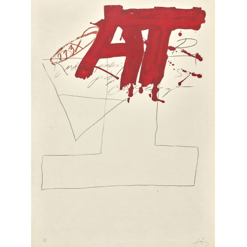 ANTONI T�PIES : Ohne Titel (DOBIASCHOFSKY AUKTIONEN AG)