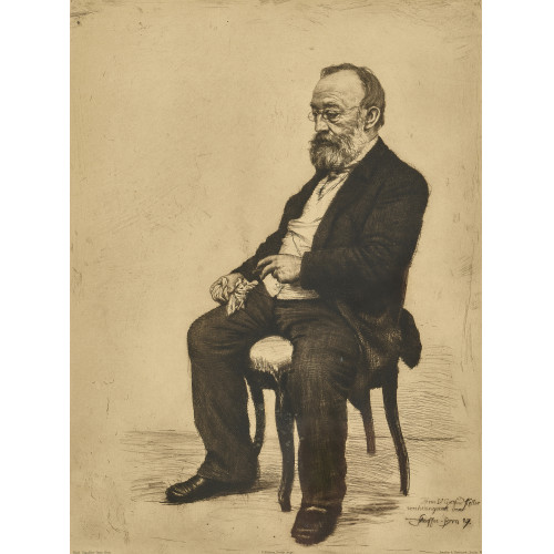 KARL STAUFFER-BERN : 'Gottfried Keller' (DOBIASCHOFSKY AUKTIONEN AG)