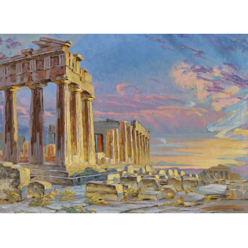 MAURICE RODIEUX : 'Sur l'Acropole. Le soir' (DOBIASCHOFSKY AUKTIONEN AG)
