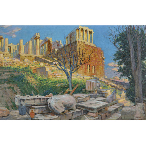 MAURICE RODIEUX : Der Niketempel auf der Akropolis (DOBIASCHOFSKY AUKTIONEN AG)