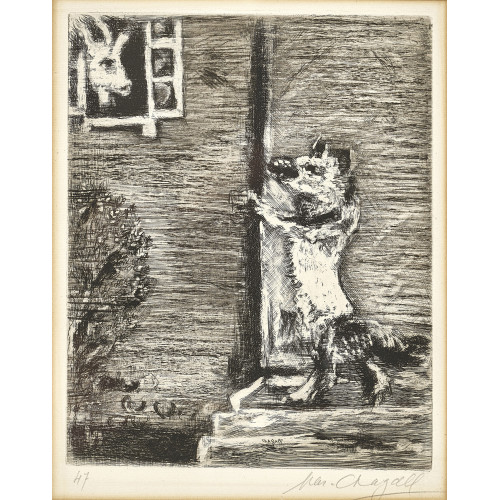MARC CHAGALL : 'Le loup, la ch�vre et le chevreau' (DOBIASCHOFSKY AUKTIONEN AG)