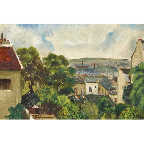 ANDR� UTTER : 'Vue de Montmartre sur St. Denis' (DOBIASCHOFSKY AUKTIONEN AG)