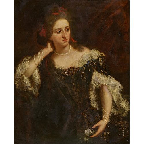 19. JH. FRANKREICH : H�ftportr�t einer Dame mit Perlenschmuck (DOBIASCHOFSKY AUKTIONEN AG)