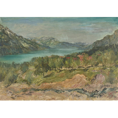 JOHANN PETER FL�CK : Landschaft mit Brienzersee (DOBIASCHOFSKY AUKTIONEN AG)
