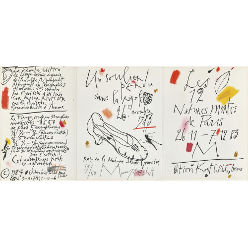 RUDOLF MUMPRECHT : 'Les 12 Natures mortes de Paris 26.11.-7.12.83' (DOBIASCHOFSKY AUKTIONEN AG)