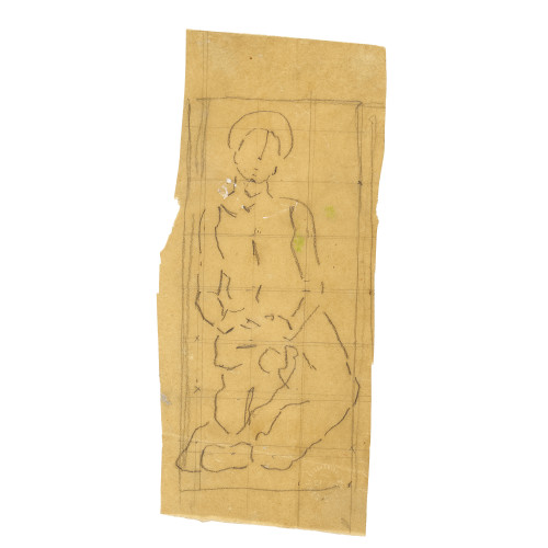 FERDINAND HODLER : Figurenstudie zu 'Die heilige Stunde' (DOBIASCHOFSKY AUKTIONEN AG)