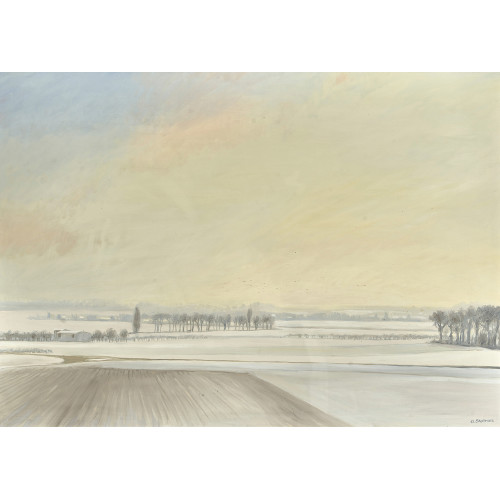 CLAUDE SAUTHIER : Weite Winterlandschaft (DOBIASCHOFSKY AUKTIONEN AG)