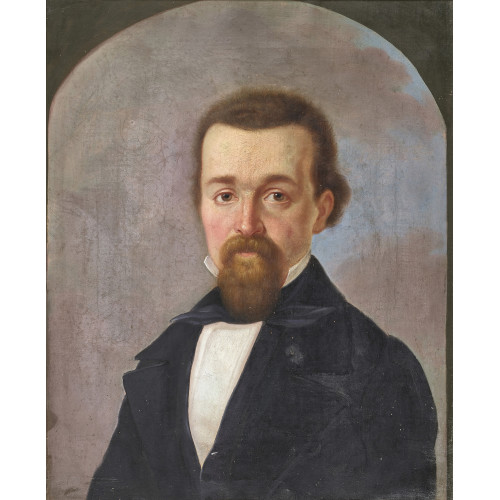 LORENZ JUSTIN RITZ : Portr�t eines b�rtigen Mannes (DOBIASCHOFSKY AUKTIONEN AG)