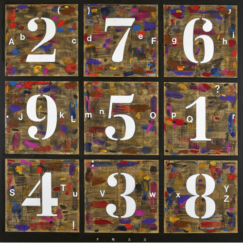 RUDOLF MUMPRECHT : 'Magisches Quadrat' (DOBIASCHOFSKY AUKTIONEN AG)