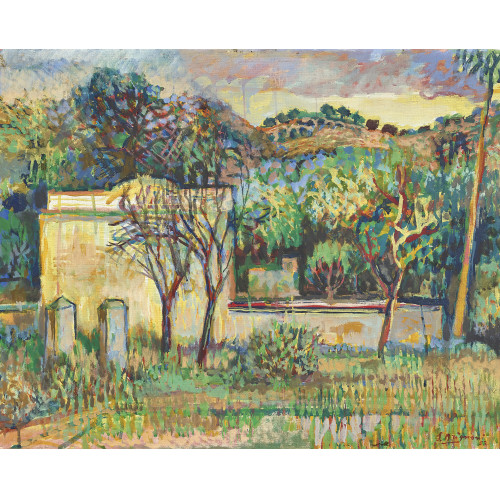 SERGE BRIGNONI : Garten in h�geliger Landschaft (DOBIASCHOFSKY AUKTIONEN AG)