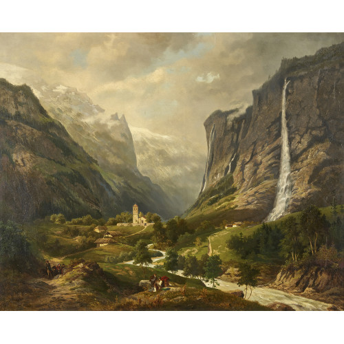 ALFRED VON ERNST : Das Lauterbrunnental (DOBIASCHOFSKY AUKTIONEN AG)