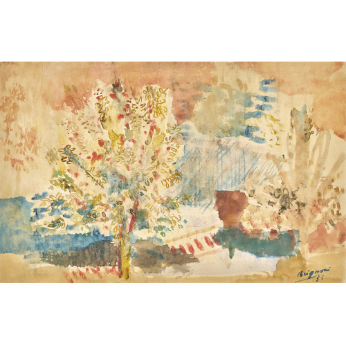 SERGE BRIGNONI : Sommerlandschaft mit Baum (DOBIASCHOFSKY AUKTIONEN AG)