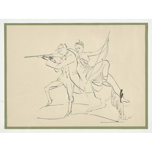 MAURICE BARRAUD : Kentaur mit weiblicher Figur (DOBIASCHOFSKY AUKTIONEN AG)