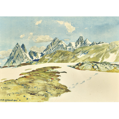 HANS BEAT WIELAND : Berglandschaft (DOBIASCHOFSKY AUKTIONEN AG)