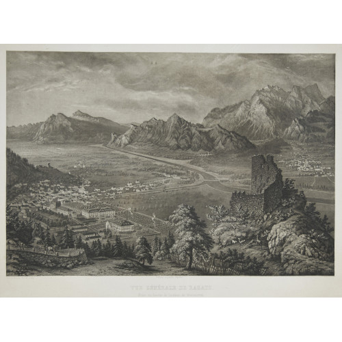 HEINRICH ZOLLINGER : 'Vue g�n�rale de Ragatz. Prise au dessus de la ruine de Wartenstein' (DOBIASCHOFSKY AUKTIONEN AG)