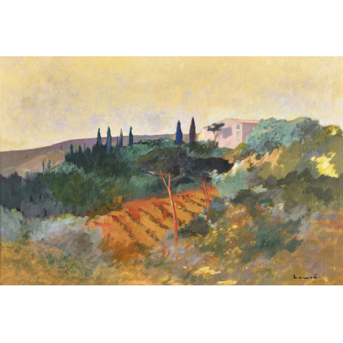 ALPHONSE LANO� : 'Paysage de Toscane' (DOBIASCHOFSKY AUKTIONEN AG)