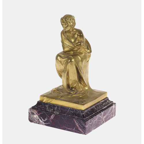 MAURICE BOUVAL : Femme drap�e assise (DOBIASCHOFSKY AUKTIONEN AG)