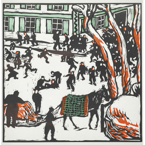 CUNO AMIET : 'Schulpause im Winter' (DOBIASCHOFSKY AUKTIONEN AG)