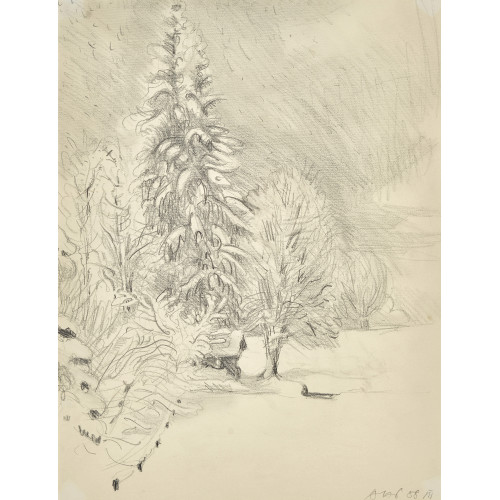 ALFRED HEINRICH PELLEGRINI : 'Verschneite B�ume' (DOBIASCHOFSKY AUKTIONEN AG)