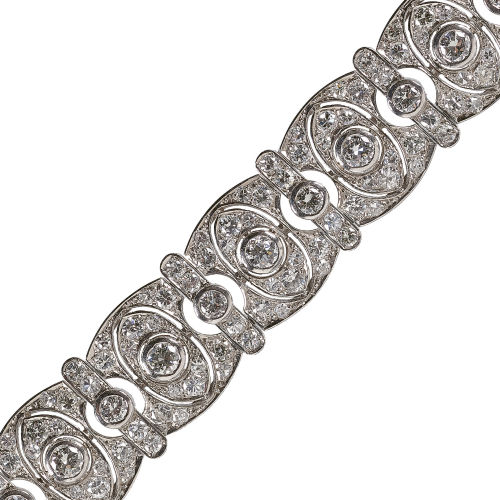 DIAMANT-BRACELET : Frankreich, Anfang 20. Jh (DOBIASCHOFSKY AUKTIONEN AG)