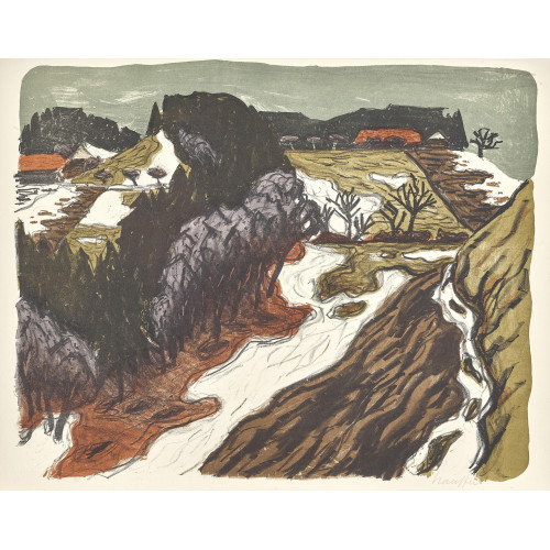 FRED STAUFFER : Schneeschmelze (DOBIASCHOFSKY AUKTIONEN AG)