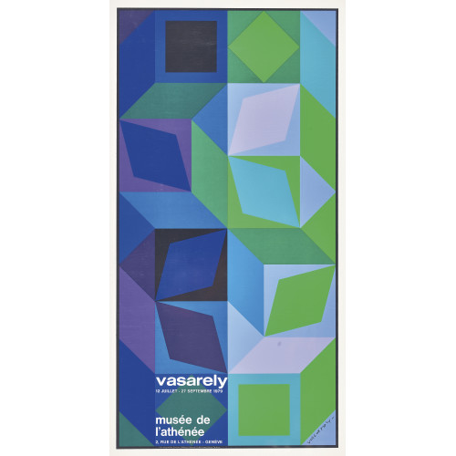 VICTOR VASARELY : 'vasarely 1979 mus�e de l'ath�n�e gen�ve'. �� (DOBIASCHOFSKY AUKTIONEN AG)