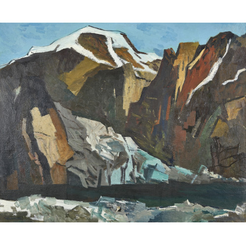 HERBERT LON MARCEL THEURILLAT : Expressive Berglandschaft (DOBIASCHOFSKY AUKTIONEN AG)