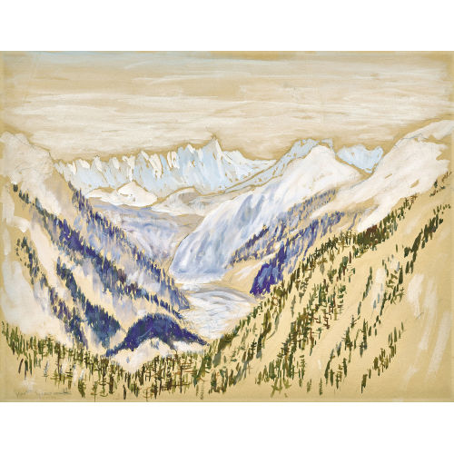 GIOVANNI GIACOMETTI : Blick vom Malojapass auf den Piz Duan (DOBIASCHOFSKY AUKTIONEN AG)