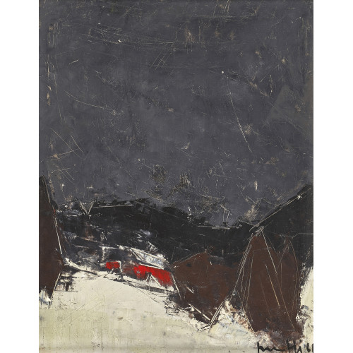 WALTER MAFLI : Abstrahierte Landschaft (DOBIASCHOFSKY AUKTIONEN AG)