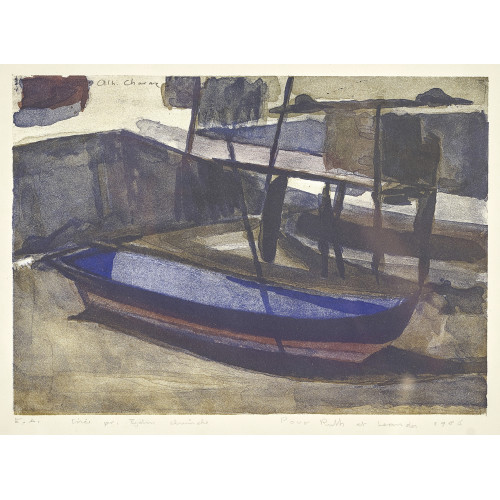 ALBERT CHAVAZ : Kleines Fischerboot (DOBIASCHOFSKY AUKTIONEN AG)
