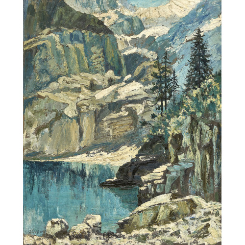 CHRISTOPH FRIEDRICH OEHLER : Am Oeschinensee (DOBIASCHOFSKY AUKTIONEN AG)