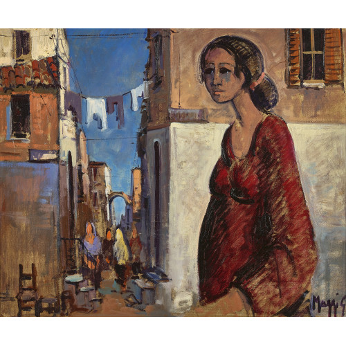 GIAMPIETRO MAGGI : 'Maternit� ad Orgosolo' (DOBIASCHOFSKY AUKTIONEN AG)