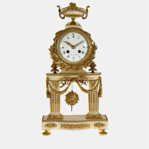 S�ULENUHR : Sp�ter Louis XVI, Paris, um 1820 (DOBIASCHOFSKY AUKTIONEN AG)