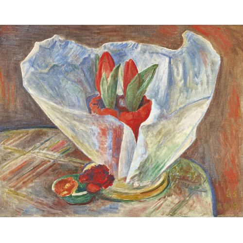 ALFRED HEINRICH PELLEGRINI : Blumenstillleben mit Amaryllis (DOBIASCHOFSKY AUKTIONEN AG)