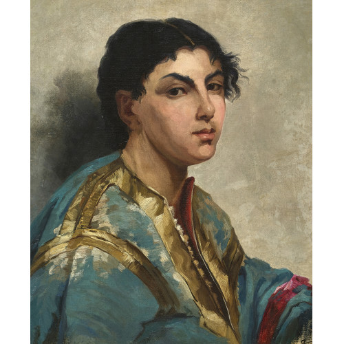 RUDOLF KOLLER : Portr�t einer jungen Frau (DOBIASCHOFSKY AUKTIONEN AG)