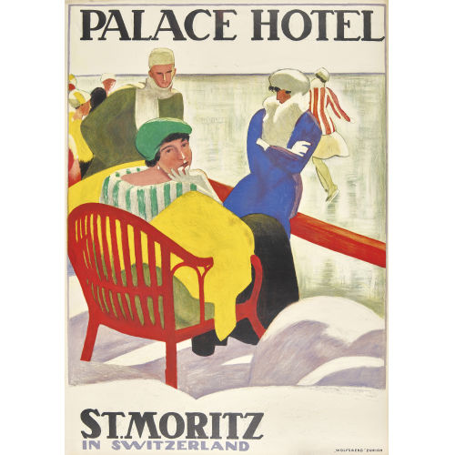 EMIL CARDINAUX : 'Palace Hotel St. Moritz in Switzerland' (DOBIASCHOFSKY AUKTIONEN AG)