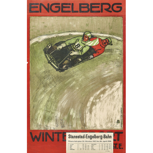 WILLY (EIGTL. WILHELM FRIEDRICH) BURGER : 'Engelberg Wintersport' (DOBIASCHOFSKY AUKTIONEN AG)