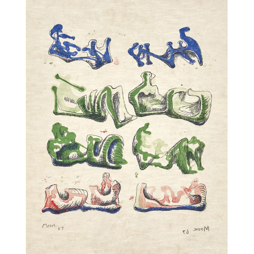 HENRY MOORE : 'Eight reclining figures' (DOBIASCHOFSKY AUKTIONEN AG)