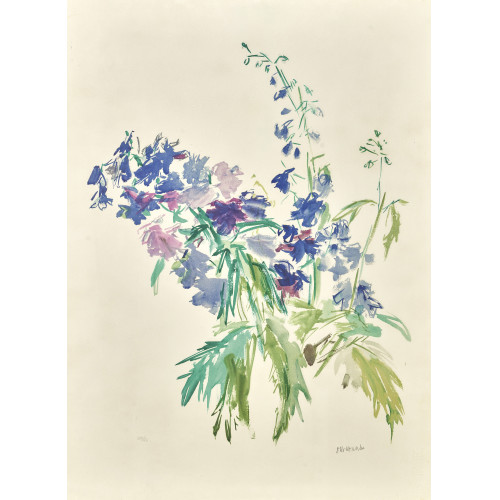 OSKAR KOKOSCHKA : 'Delphinium' (DOBIASCHOFSKY AUKTIONEN AG)